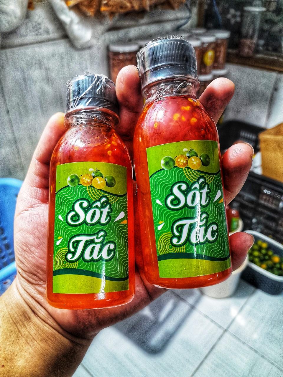 Sốt tắc ăn kèm bánh tráng phơi sương siêu cay 150ml