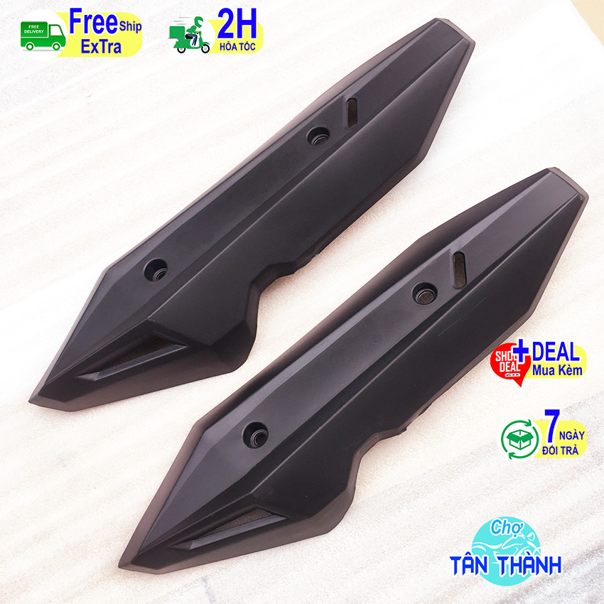 Ốp pô xe máy vario 125 150 năm 2018-2019-2020-2021-2022-2023 chụp pát che bô thay ốp pô zin, ốp pô xe máy no150