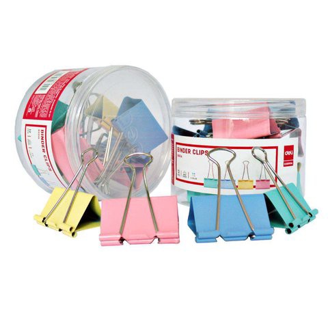 Kẹp bướm màu 51mm deli - 8551