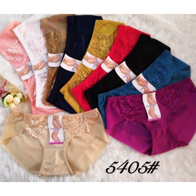 Bộ 10 quần lót nữ cao cấp quần su lụa phối ren 5405 - my loan 42