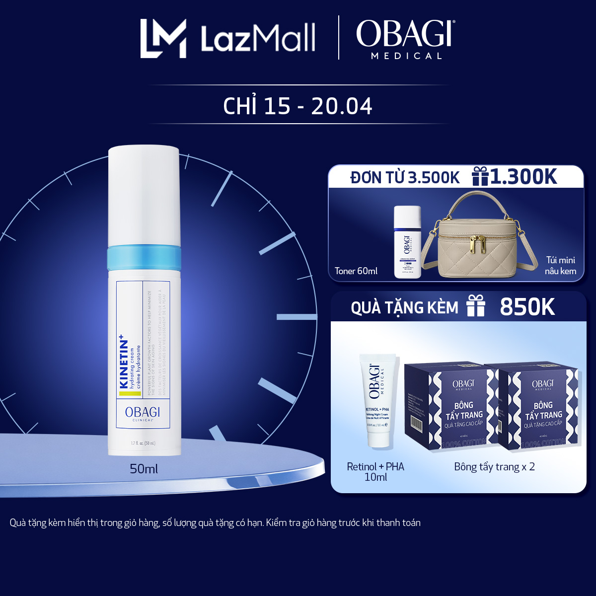 Kem dưỡng ẩm  phục hồi da Obagi Clinical Kinetin+ Hydrating Cream