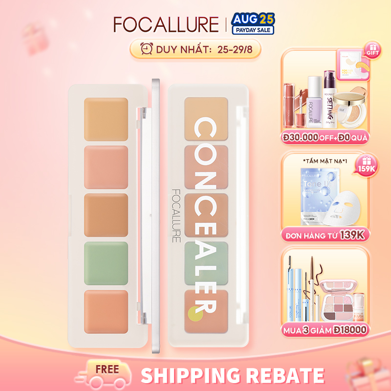 FOCALLURE Kem che khuyết điểm độ che phủ cao