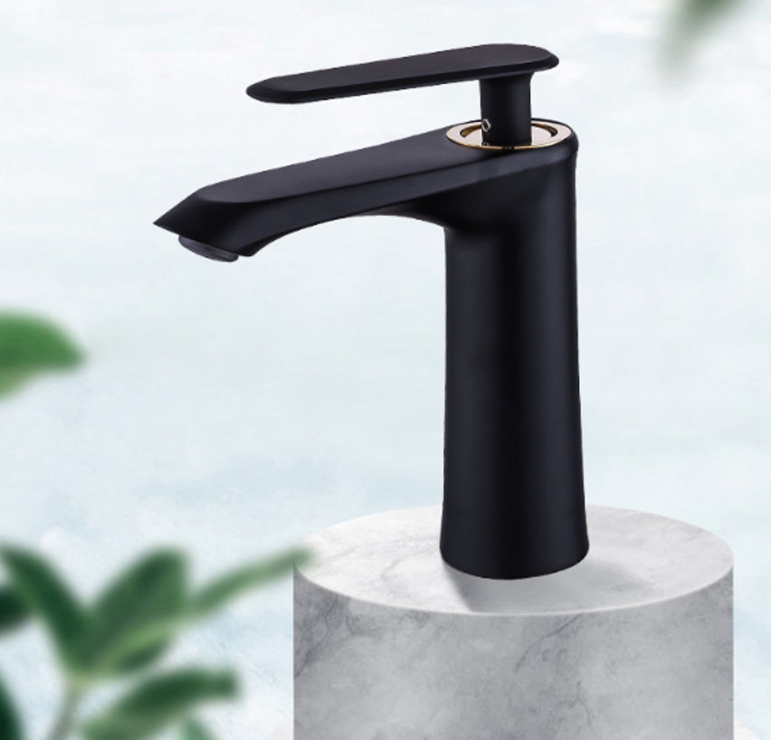 Vòi lavabo cao cấp màu đen  inox 304-MS5