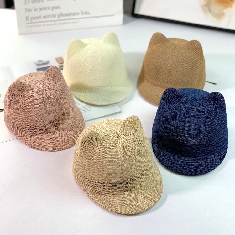 nón tai mèo montoghi cho bé chống nắng hàng hè 2021 siêu cute