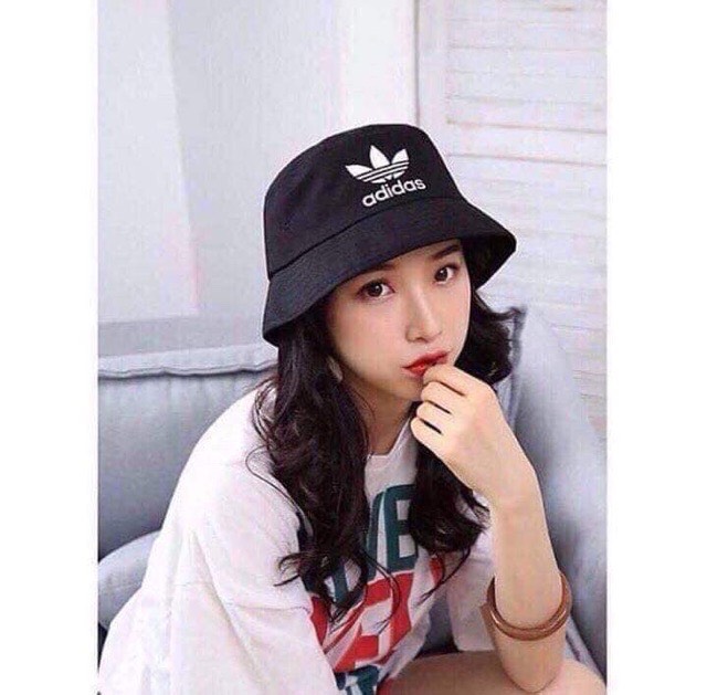 Mũ bucket nam nữ thêu chữ adidas siêu chất(1 mặt)