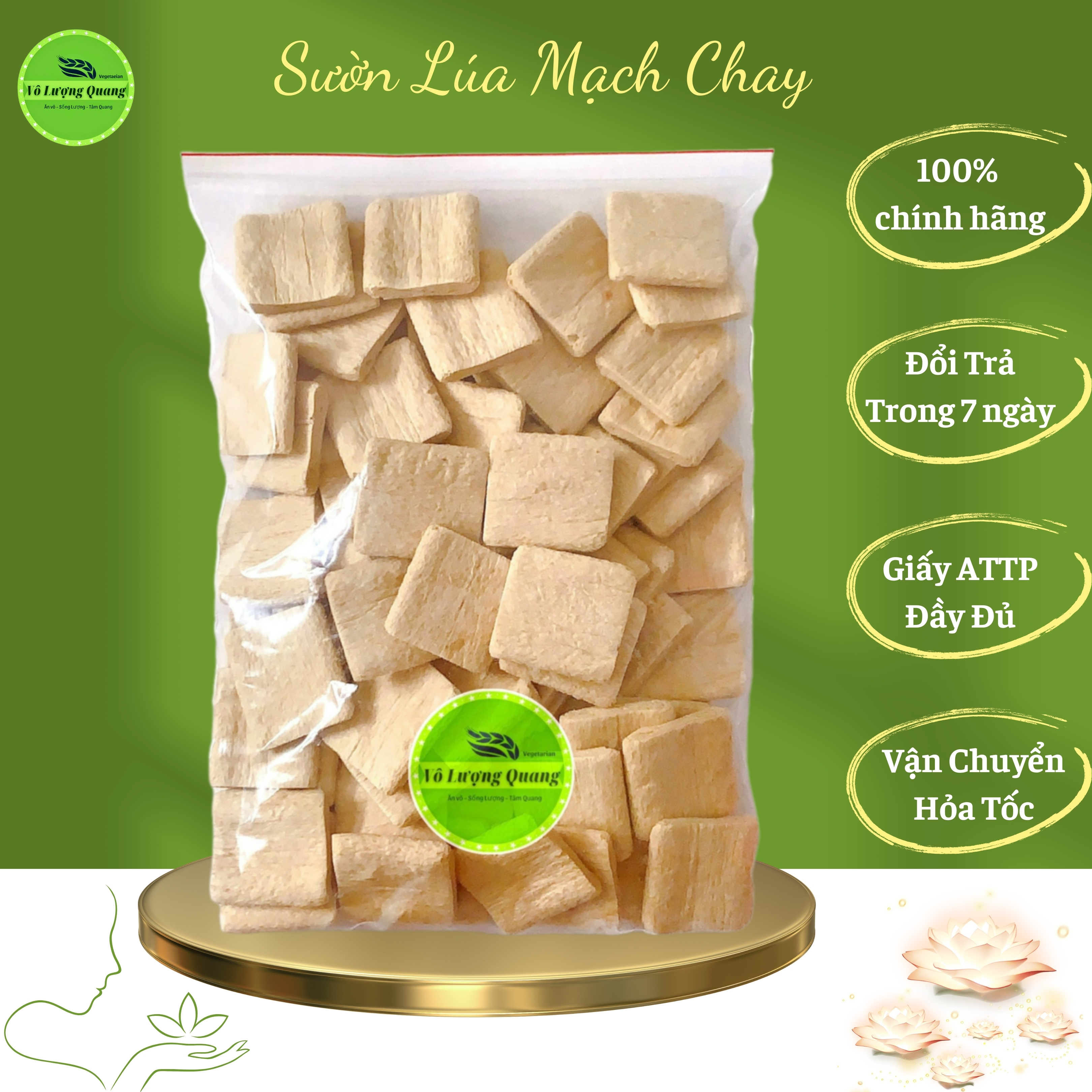 Sườn Non chay có bổ sung lúa mạch Vô Lượng Quang cao cấp