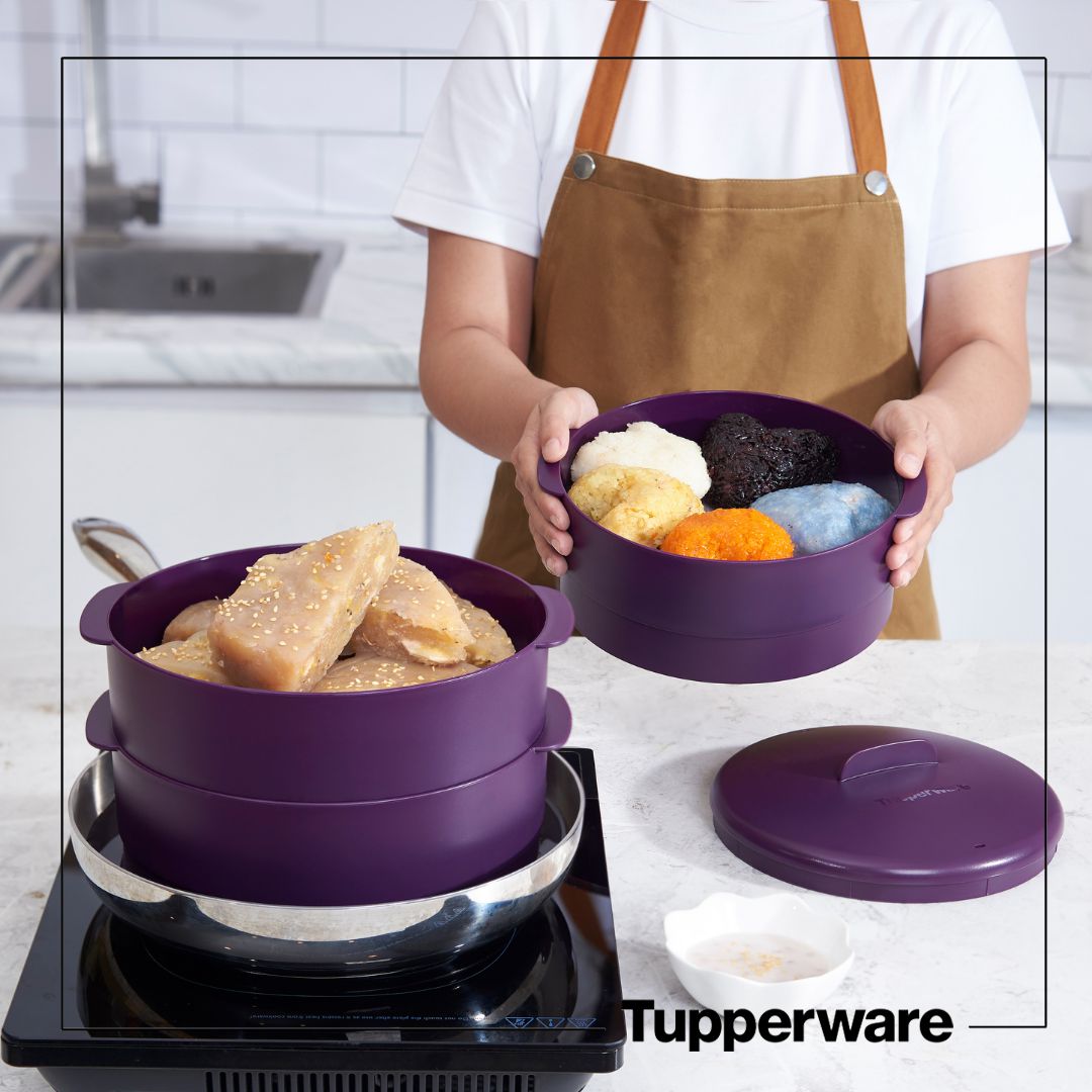 Tupperware xửng hấp 3 tầng steam it paradise