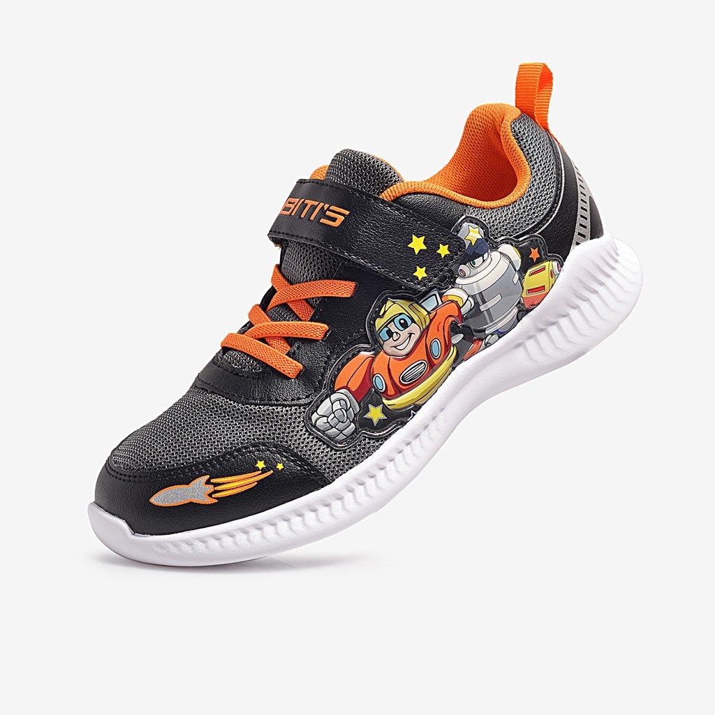 [Hoàn Xu] GIÀY THỂ THAO BATA HỌC SINH BÉ TRAI BITI'S HOẠT HÌNH BSB003800 (ĐEN + XANH NHỚT) - BITIS BOYS SPORT SNEAKERS