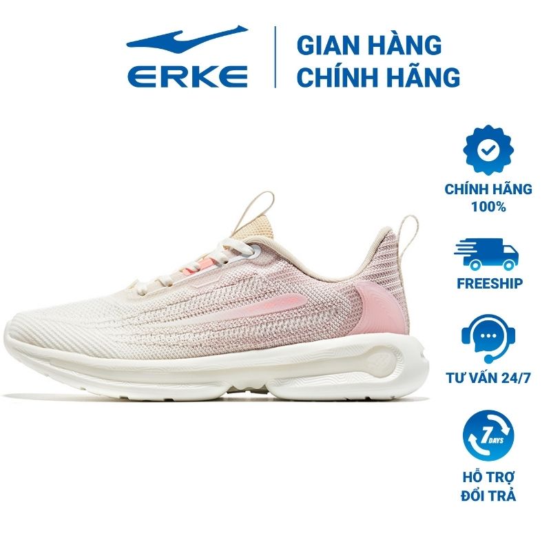 Giày chạy bộ nữ erke giày thể thao nữ êm ái, thoáng mát, phong cách hàn quốc 12122203370