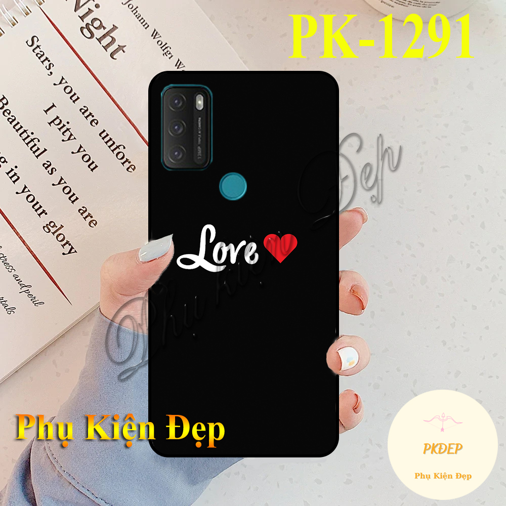 Ốp lưng Vsmart Star 5 dẻo đen in hình Cô gái thả thính