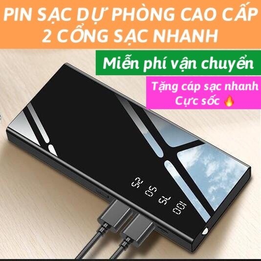 (CAM KẾT GIAO ĐÚNG MẪU)  PIN 30000MAH SẠC CỰC NHANH - SẠC DỰ PHÒNG SS CHUẨN DUNG LƯỢNGSIÊU BỀN SIÊU TỐT - PIN SẠC DỰ PHÒNG THÍCH HỢP SẠC NHANH TẤT CẢ CÁC DÒNG ĐIỆN THOẠI