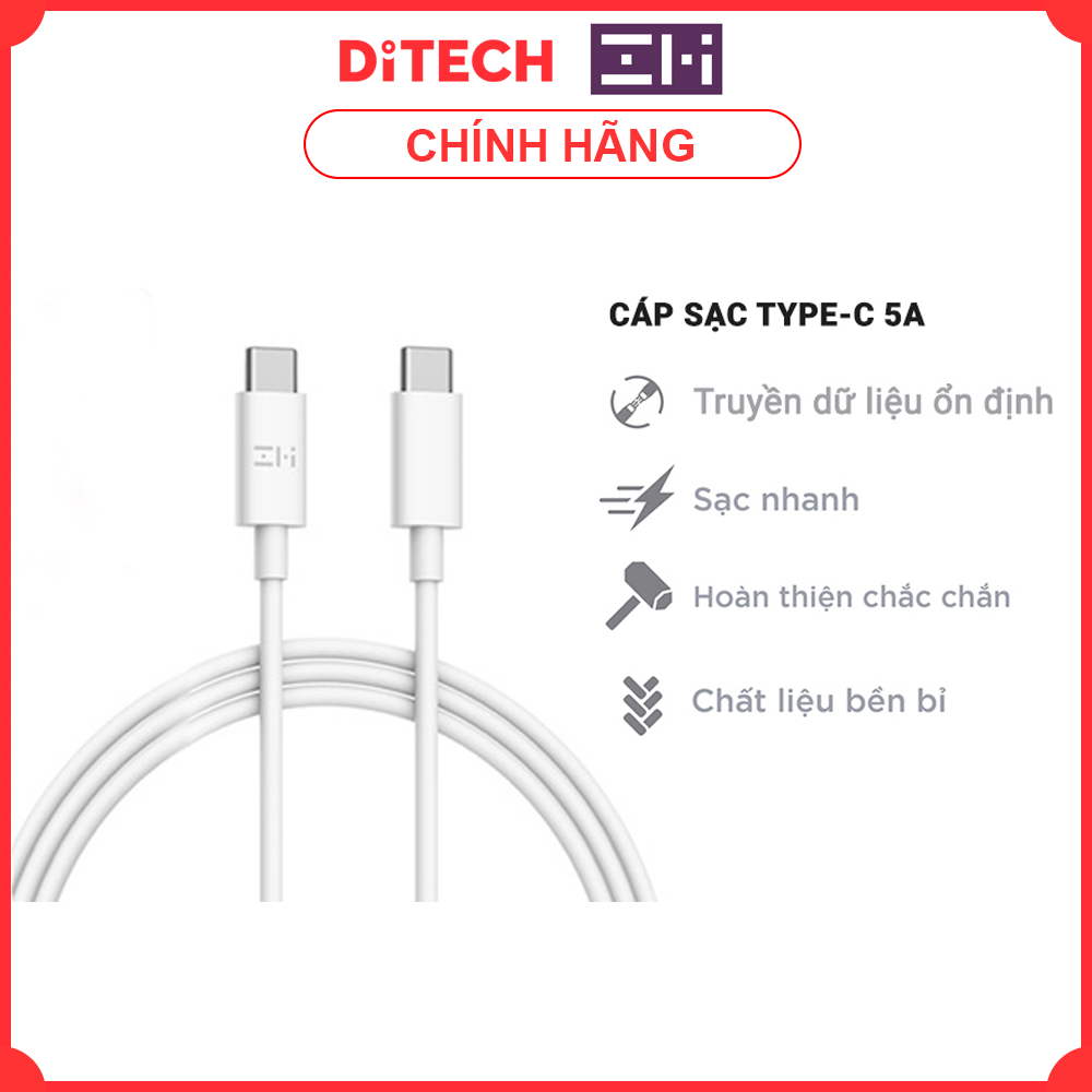 Cáp sạc type c to type c zmi al308e dài 1.5m