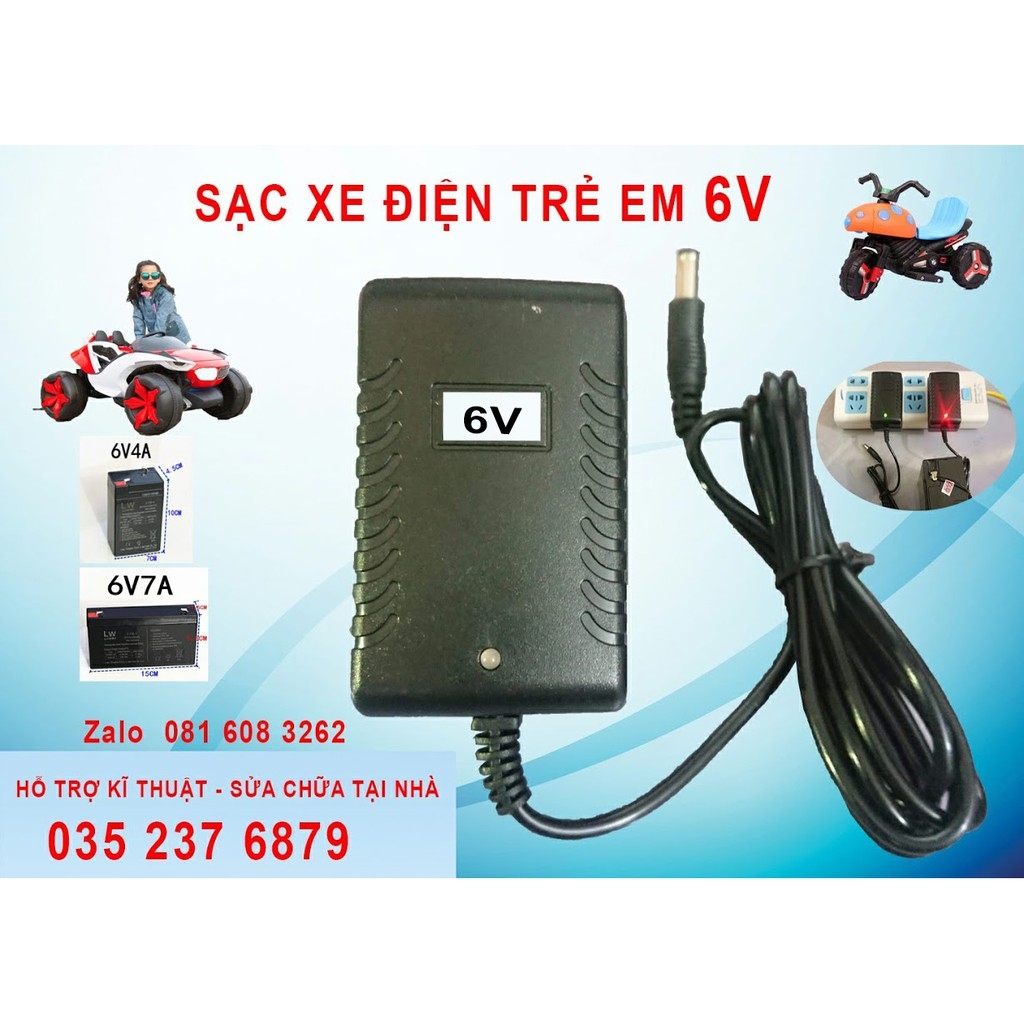 Giảm giá  sạc xe điện trẻ em 6v  sạc ô tô xe máy điện trẻ em 6v1000ma   BeeCost