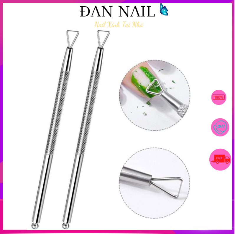 Cây cạo gel loại inox, phá sơn móng tay chuyên dụng cho dân làm móng