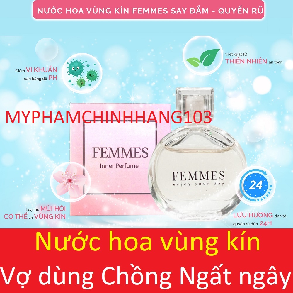 Nước hoa vùng kín Inner Perfume FEMMES (CHÍNH HÃNG DATE MỚI)
