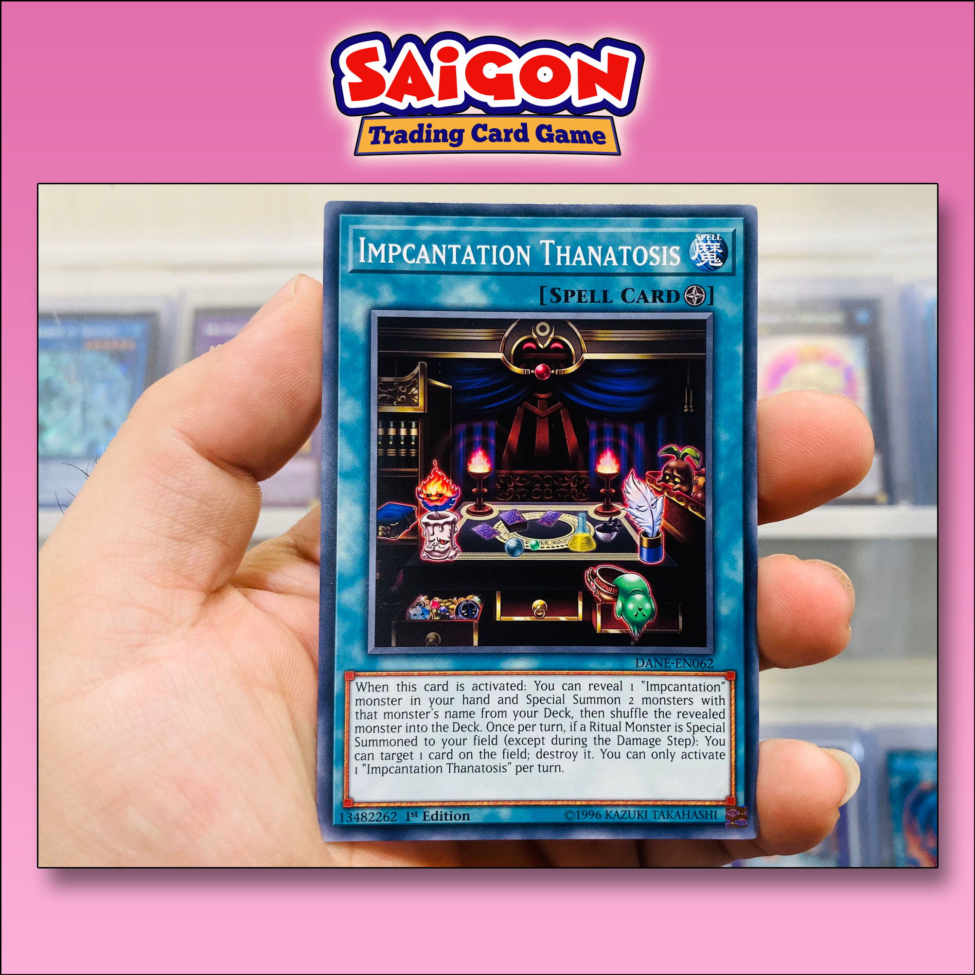 Thẻ bài YugiOh Mã DANE-EN062 - Impcantation Thanatosis - Common - 1st Edition