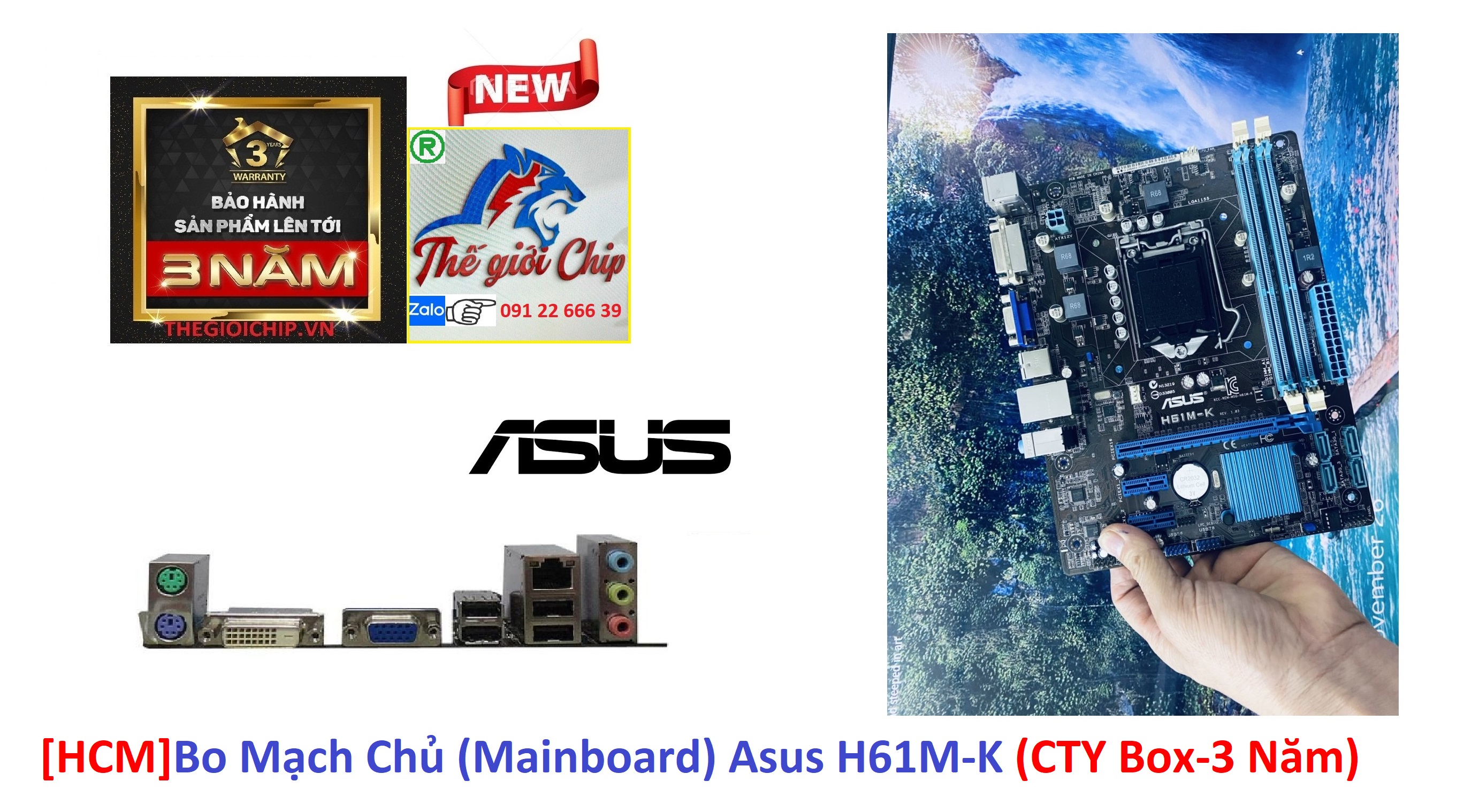 Bo mạch chủ asus h61m-k