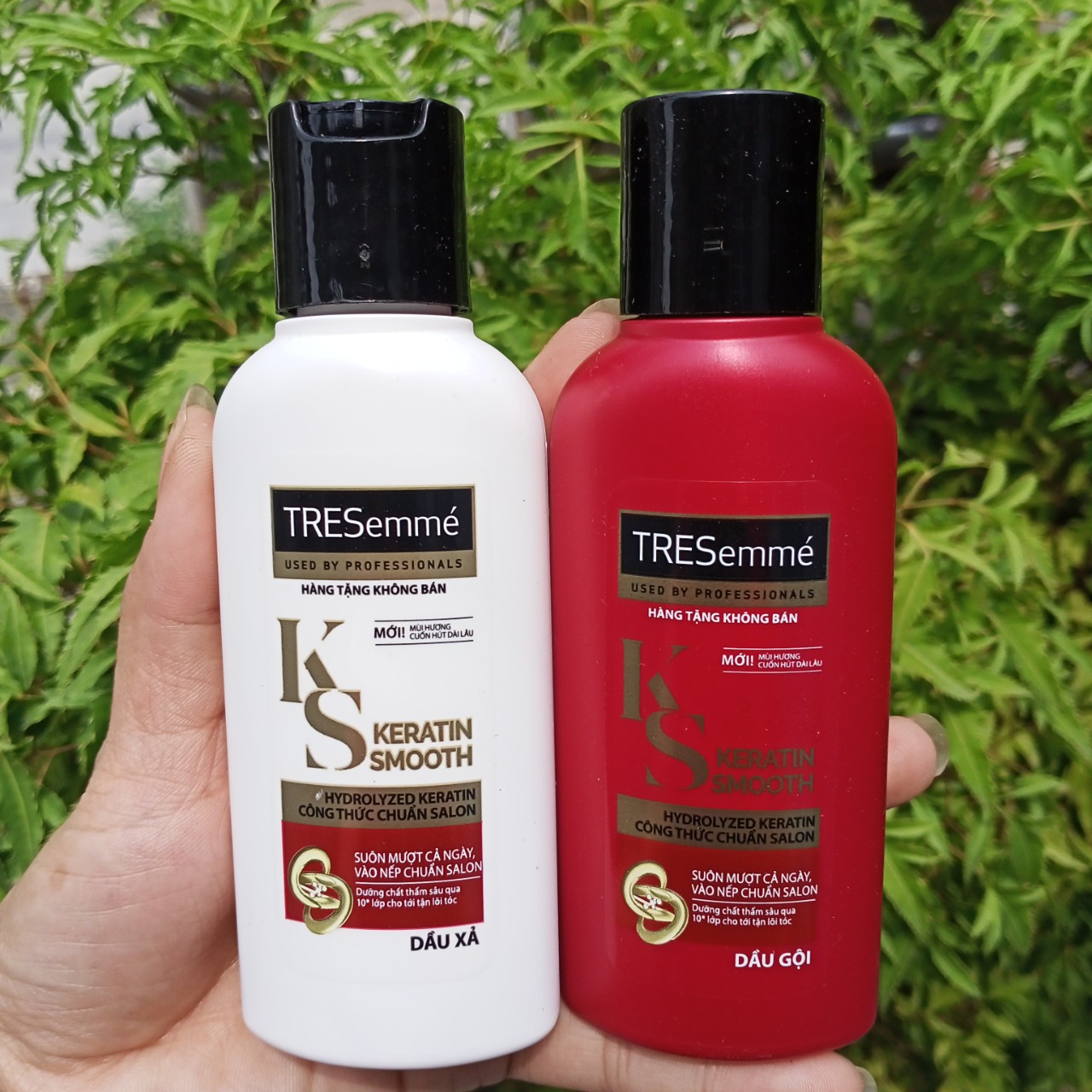 [HCM]Tặng túi lưới dễ thương - Set Dầu gội - xả TRESemme Ngăn rụng tóc 70g