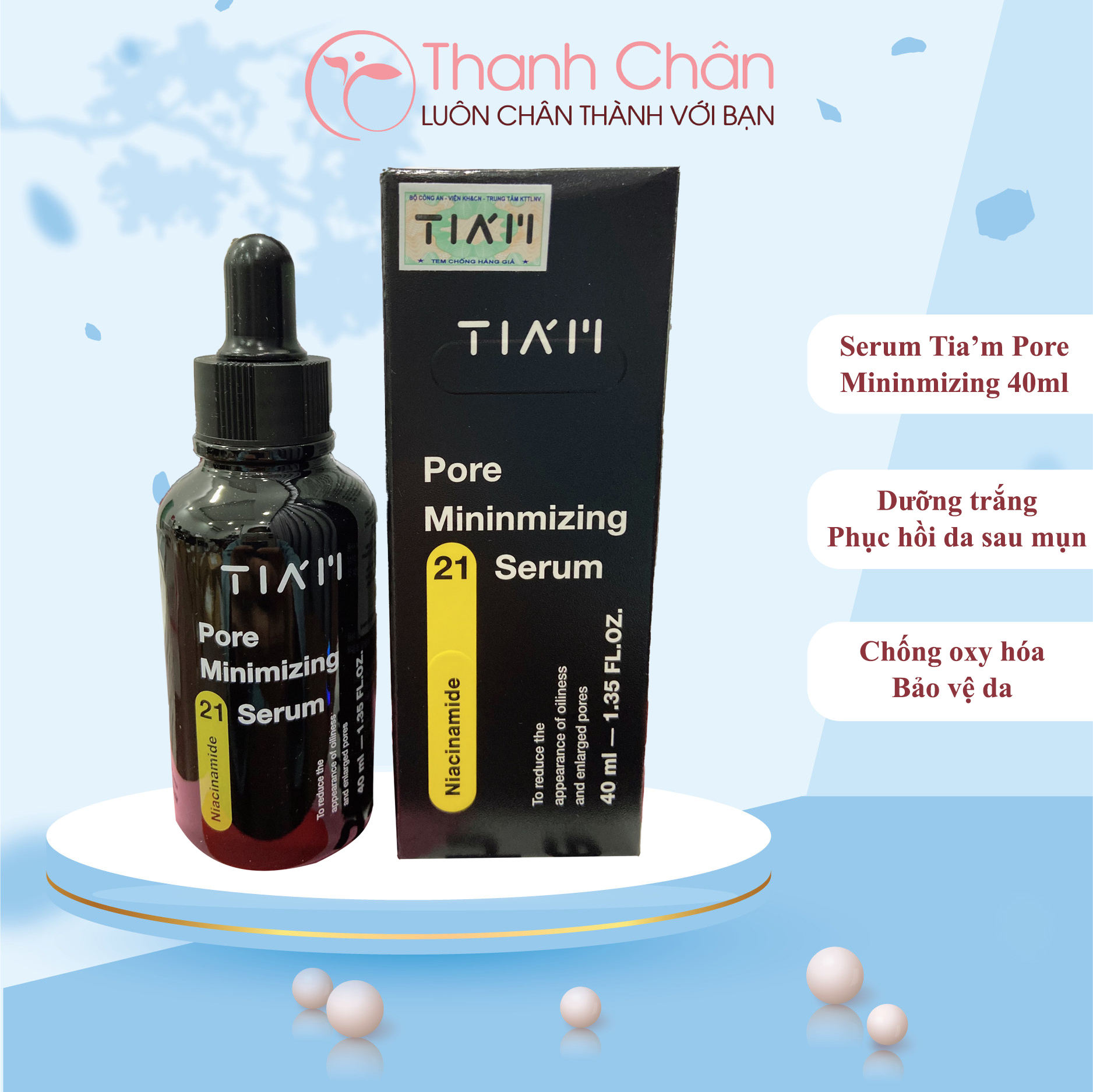 Tinh chất tia'm pore minimizing niacinamide 21 serum 40ml