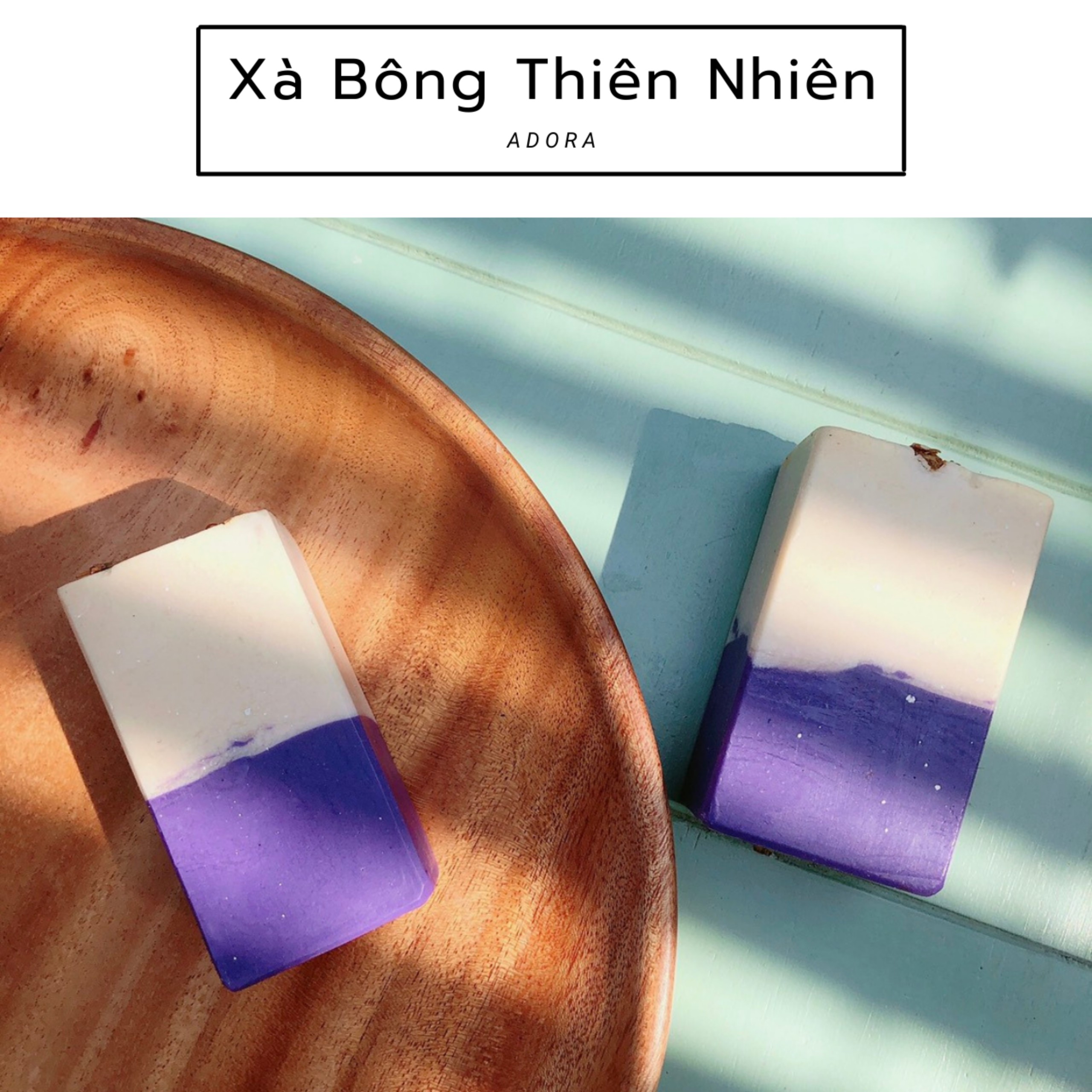 Xà bông thủ công sữa . oải hương adora - milk . lavender soap