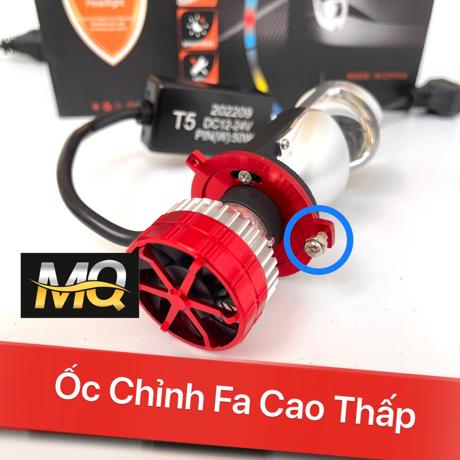 Đèn Pha Led Bi Cầu Mini H4 T2 Nâng Cấp Lên T5 Gom Sáng Chống Chói H4 M01B