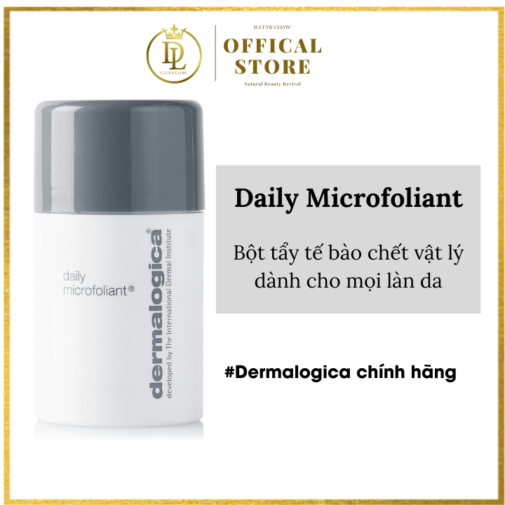 Bột tẩy tế bào chết vật lý giúp làn da mịn màng, căng bóng, khoẻ mạnh Dermalogica Daily Microfoliant 13g/74g