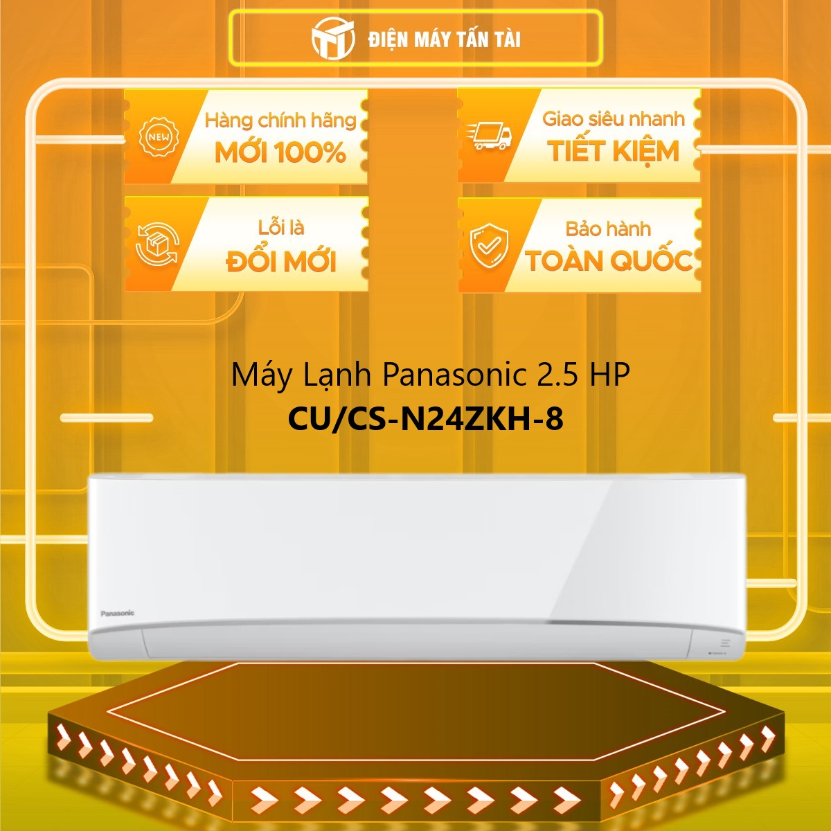 CU/CS-N24ZKH-8 - Máy lạnh Panasonic 2.5 HP CU/CS-N24ZKH-8 - GIAO TOÀN QUỐC - FREESHIP HCM