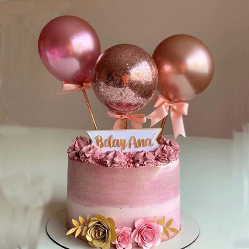 Balloon Cake - Customisable balloon and cake combo - Indiaflorist247