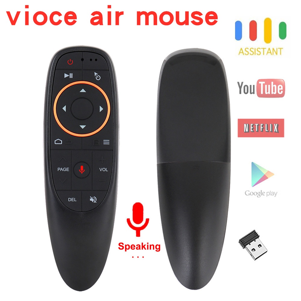 ĐIỀU KHIỂN TÌM KIẾM GIỌNG NÓI CHUỘT BAY Không Dây 2.4G G10S - DÙNG CHO TV BOX - TIVI THÔNG MINH