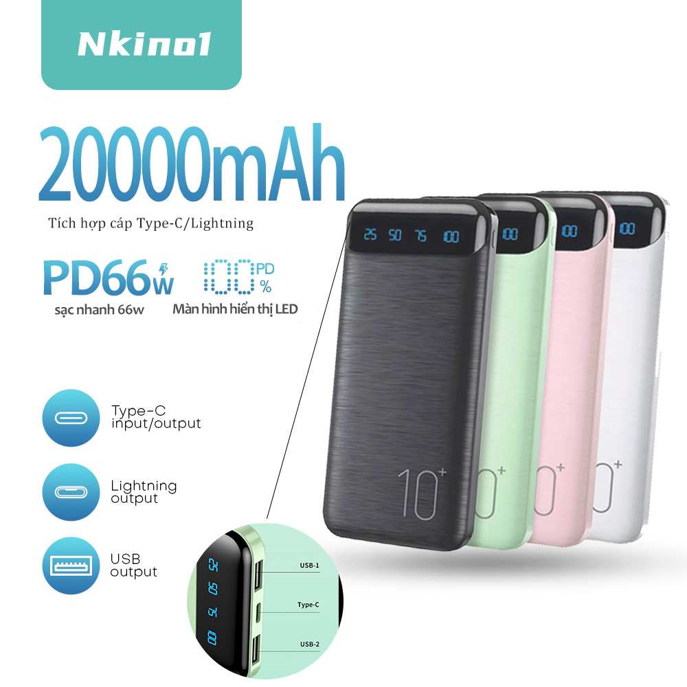Sạc dự phòng chất lượng cao, sạc dự phòng Đủ mA 10000mAh, Sạc dự phòng giá rẻ,dễ dàng mang theo