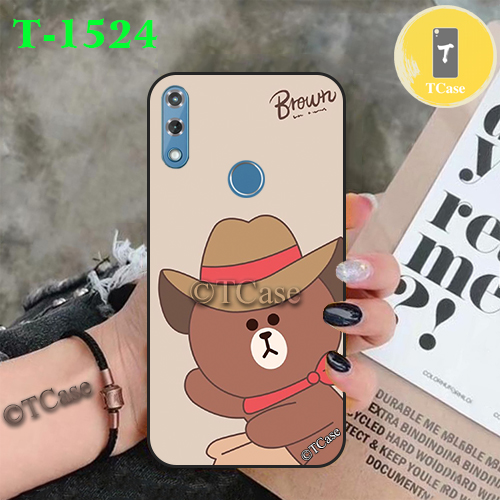 [HCM]Ốp lưng Vsmart Star 4 dẻo đen in hình Gấu Nâu Cute