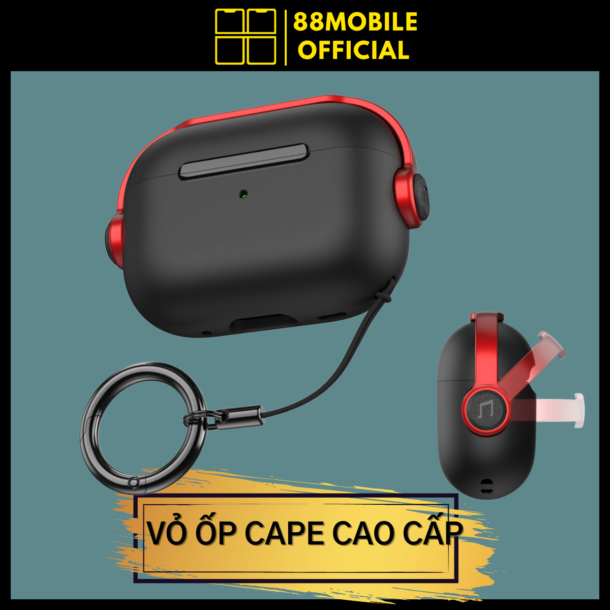 Vỏ đựng case Airpods CAPE bảo vệ tai nghe không dây bluetooth Airpod 1/2/3/Pro/Pro 2  88Mobile