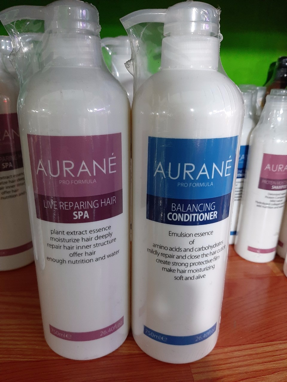 Cặp dầu gội, xả aurane 750ml - gội xả aurane 750ml