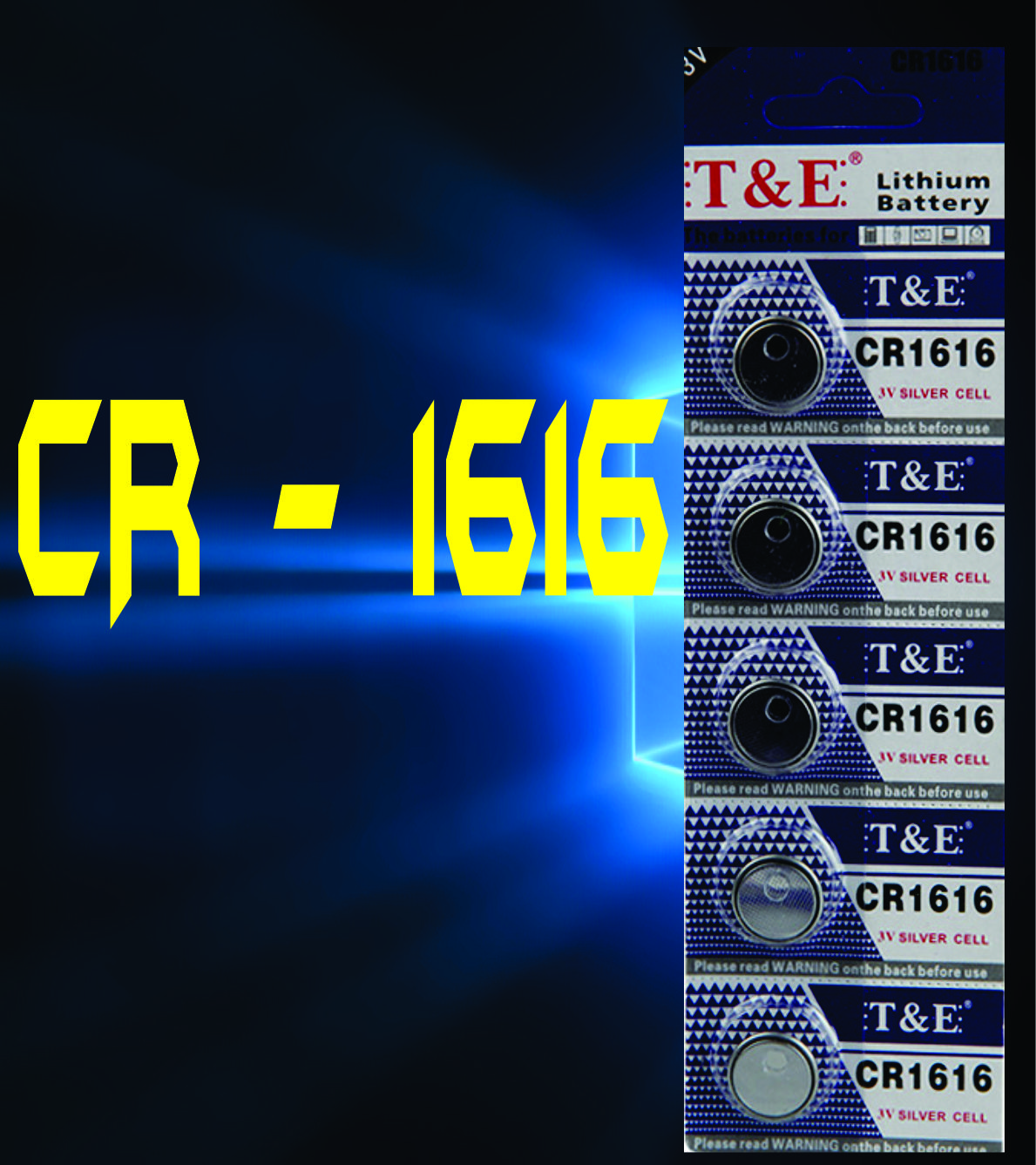Vĩ 5 viên pin cúc áo cr - 1616