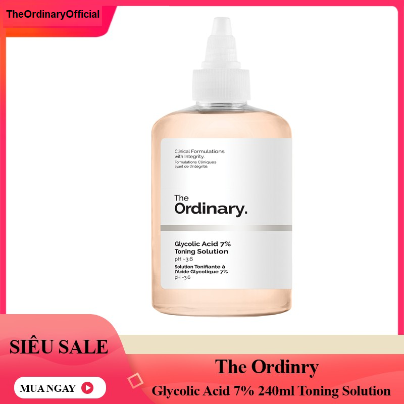 Toner The Ordinary tẩy da chết glycolic acid 7% 240ml Toning Solution