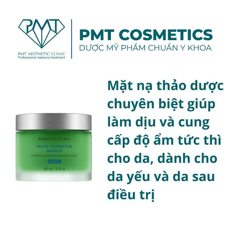 Mặt nạ thảo dược phyto corrective masque skinceuticals pmt cosmetics làm dịu và cung cấp độ ẩm tức thì cho da mỏng yếu 67g