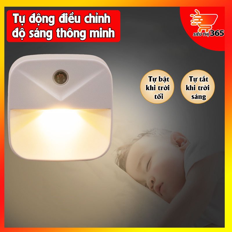 Đèn ngủ,Đèn Ngủ Cảm Ứng ,Cảm biến ánh sáng đèn tự phát sáng khi trời tối và tự tắt khi trời sáng