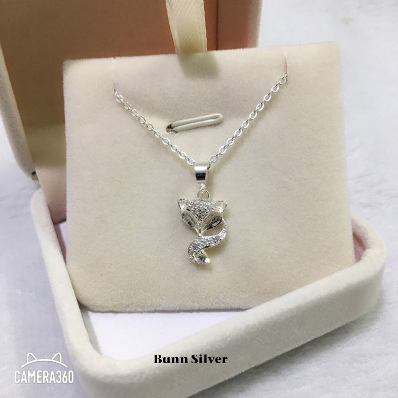 Mặt dây chuyền bạc hình hồ ly