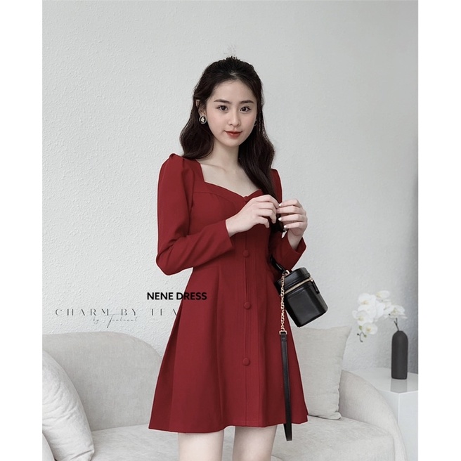 Váy thiết kế charm by tea , mã sản phẩm : nene do dress