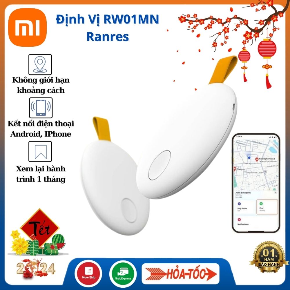 Thiết bị định vị gps siêu nhỏ xiaomi ranres rw01mn xem lại hành trình trong 1 tháng không cần lắp sim - định vị gps theo dõi xe máy , bộ định vị gps xe máy