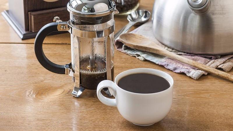 [ HÀNG CAO CẤP] Bình Pha Cafe Kiểu Pháp 350ml (Bạc) - Bình pha cà phê french press - Thiết kế tinh gọn, hiện đại - Chất liệu cao cấp