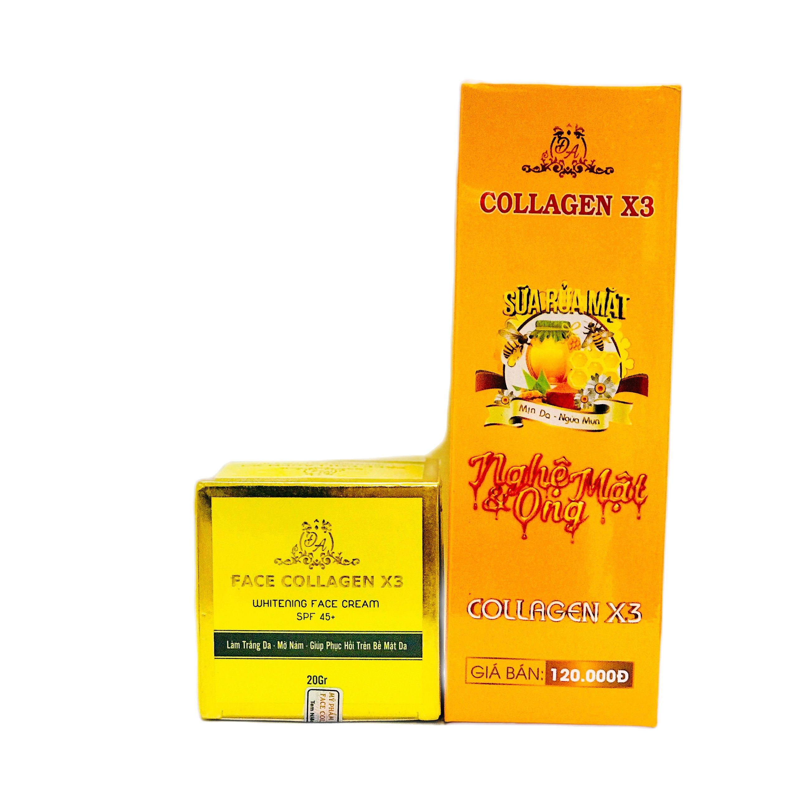 Combo Kem face X3 và Sửa rửa mặt  X3 Đông Anh