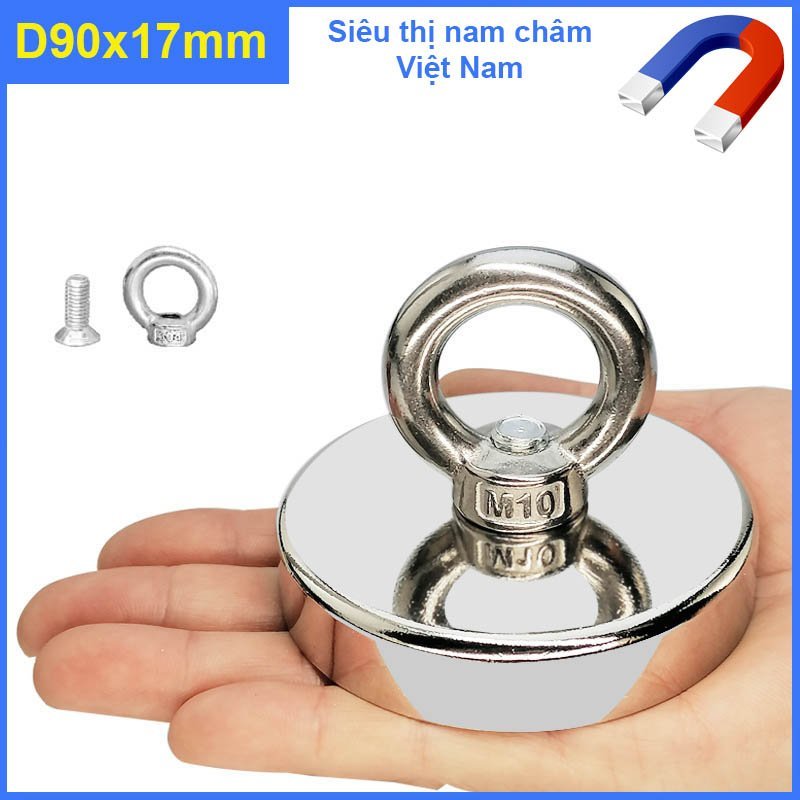 Nam châm cứu hộ D90x17mm siêu mạnh