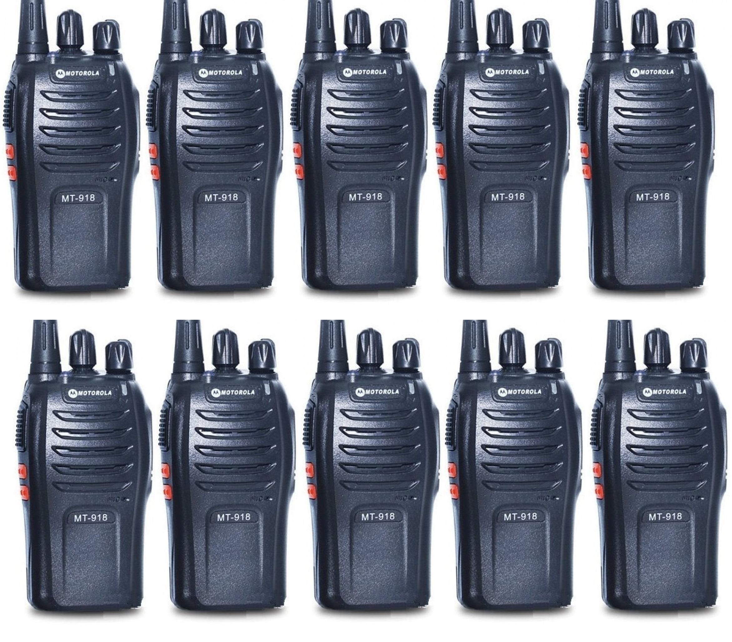 Bộ 10 máy bộ đàm motorola mt-918-tặng 10 tai nghe bộ đàm