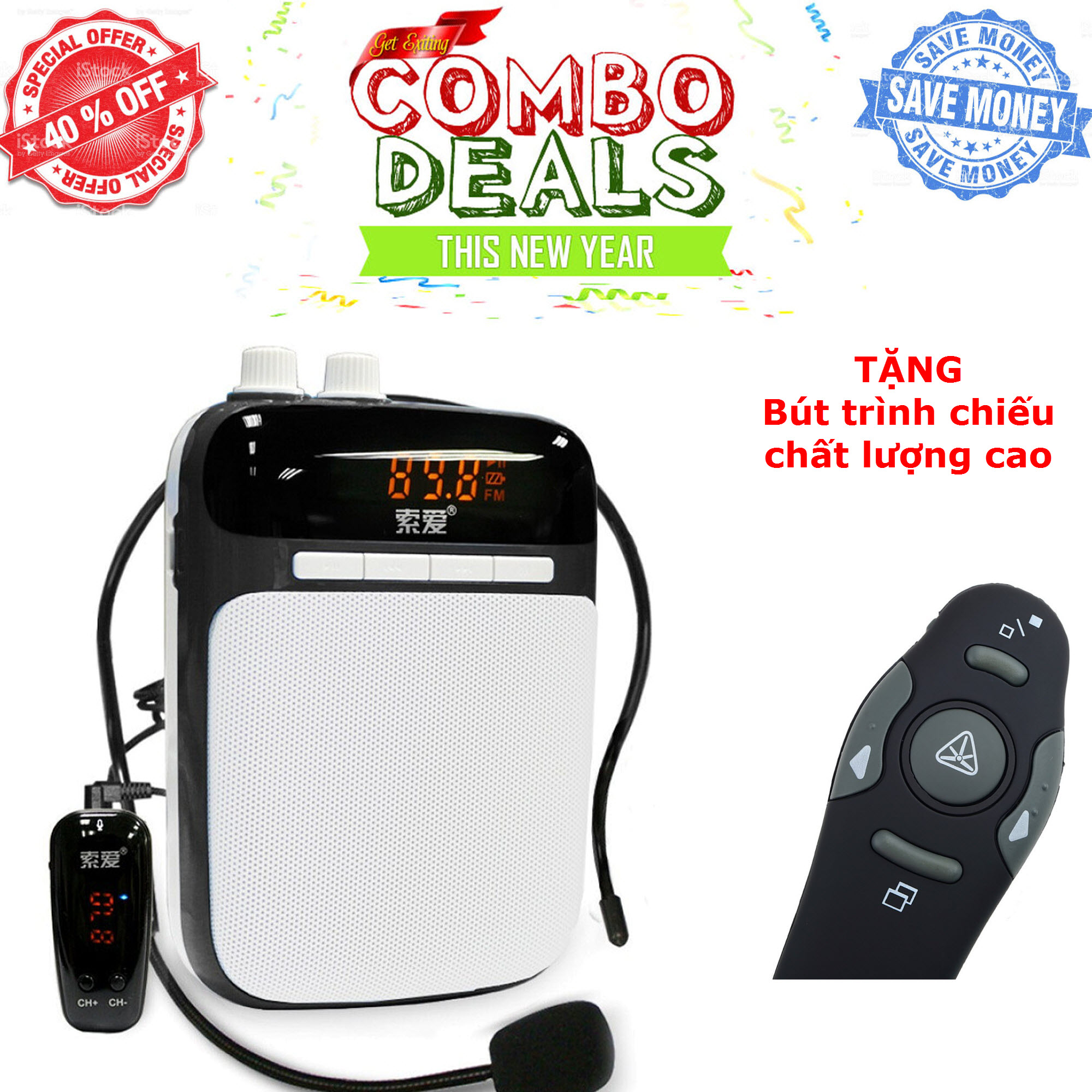 Máy trợ giảng không dây soaiy s-718 + tặng bút trình chiếu chất lượng cao
