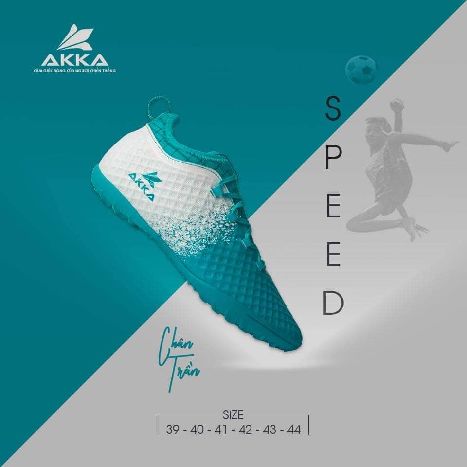 Giày bóng đá akka speed 2 xanh ngọc
