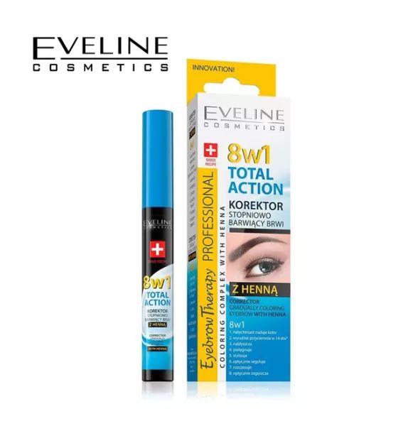 Huyết thanh dưỡng chân mày eveline 8b1 total action eyebrow - 356