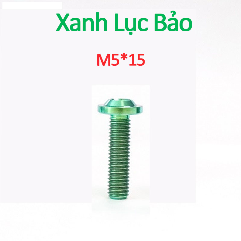 [HCM]Ốc titan 5li 15 phân gắn mão đít pô đồng hồ winner X và các loại xe (Giá 1 Con)