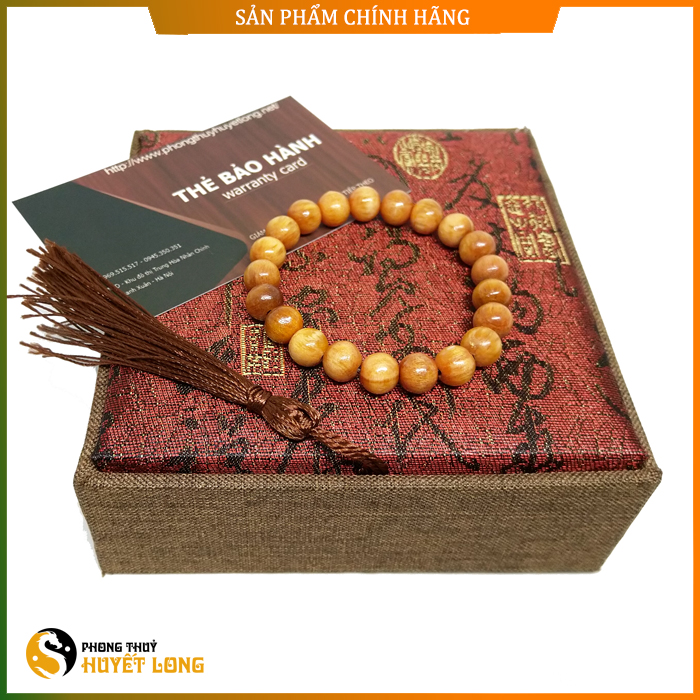 Vòng Tay Huyết Long Vip Thấu Quang 100% 8ly (Size Nữ) - Vòng Tay Phong Thủy Huyết Rồng