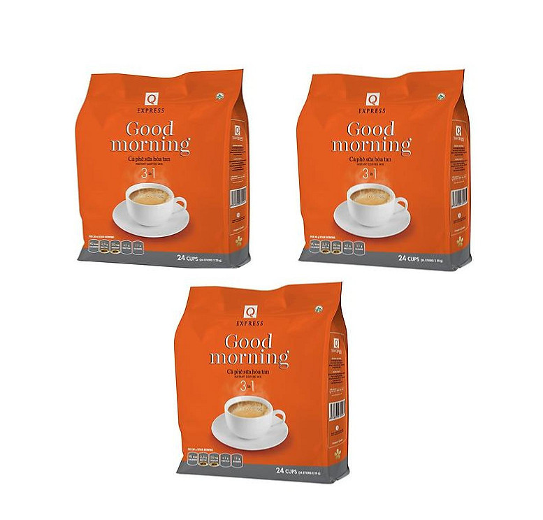 Combo 3Bịch Cà Phê Sữa Hòa Tan Trần Quang - 1 bịch 24 Gói